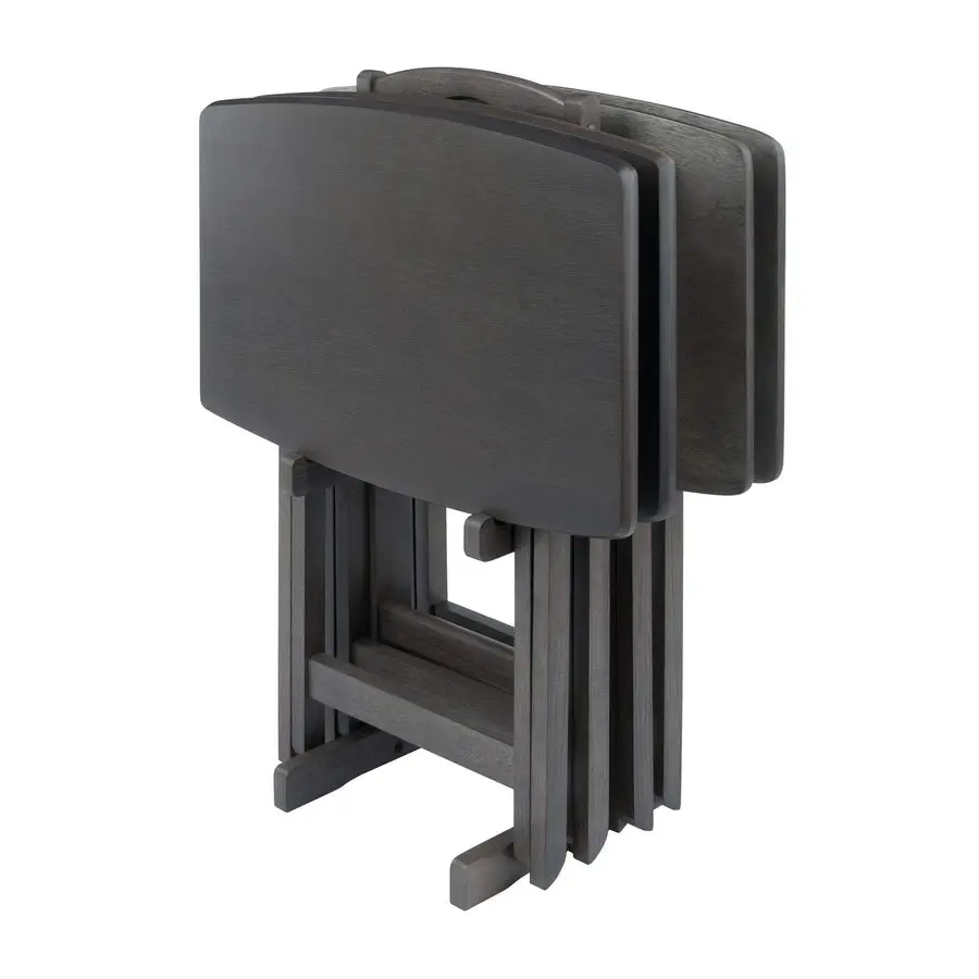 

Dorian Oversized Snack Table Set, Oyster Gray Brown Base replace color may vary., 23.62 x 15.75 x 25.51, 5pc