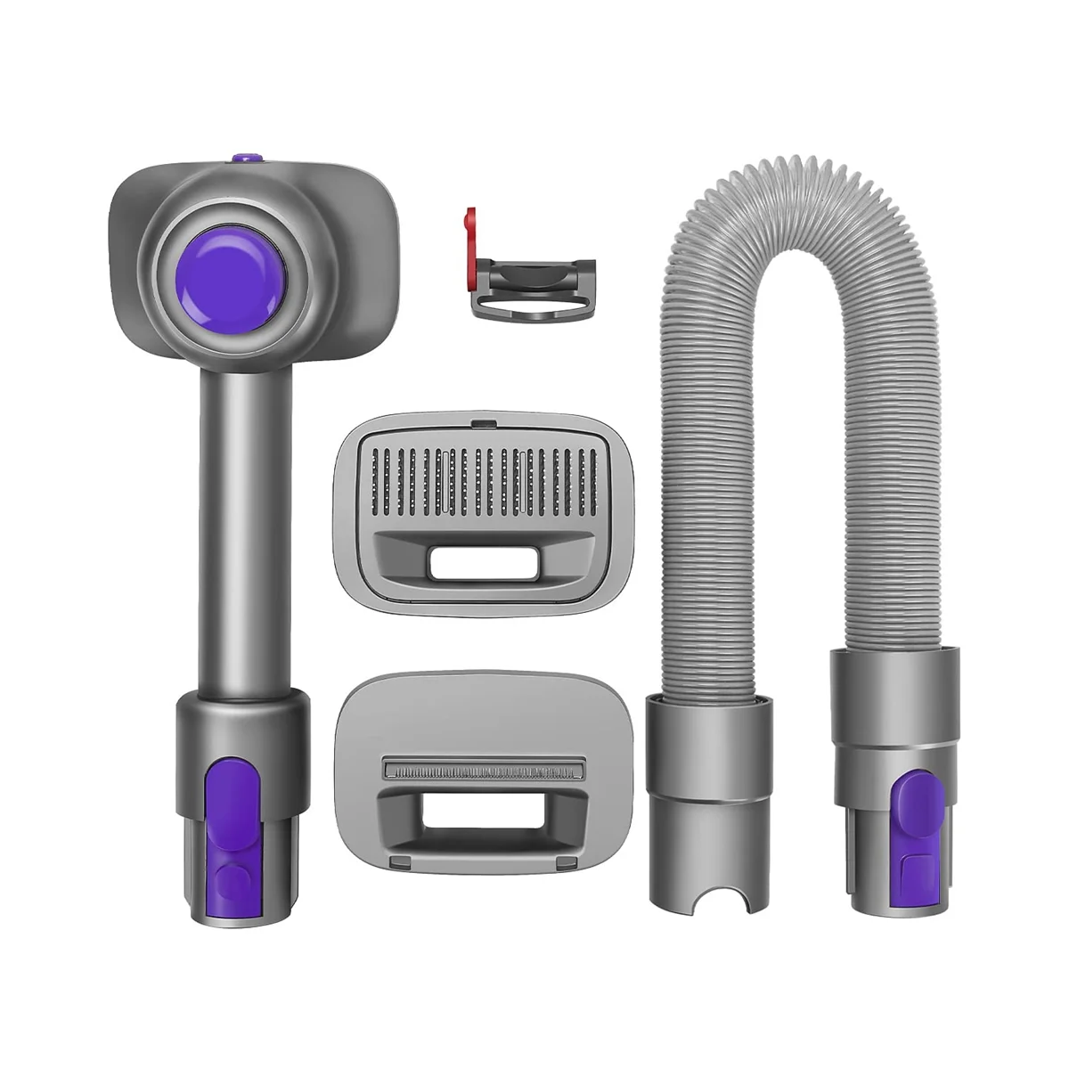 مجموعة فرشاة تفريغ وتزيل الكلاب 2 في 1 للمكنسة الكهربائية V7 V8 V10 V11 V12 V15 للكلاب والشعر - لها