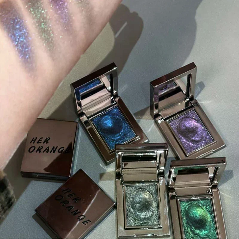 헤로랑 싱글 아이섀도우 팬 펄 글리터 쉬머 브라이트닝 언더 아이 하이라이터 퍼티 메이크업 아티스트리용