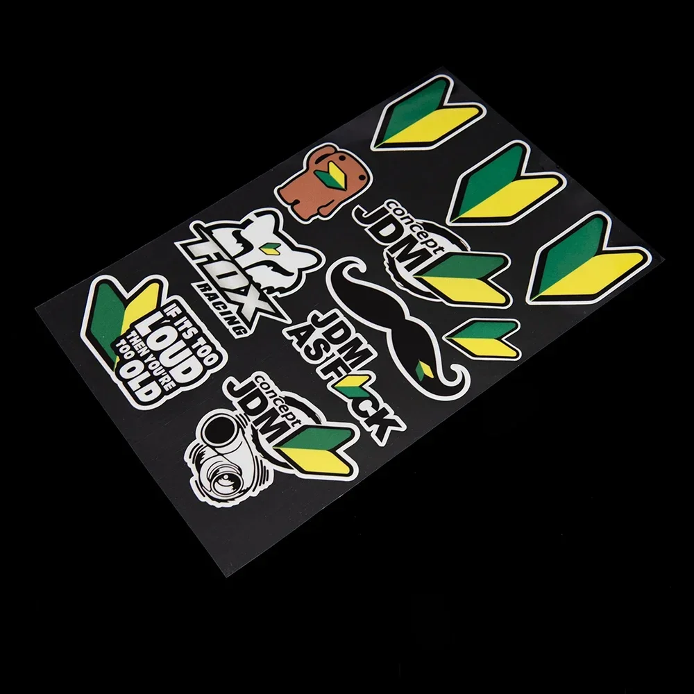 Reflective OSAKA JDM Style Car Sticker  for Toyota Honda Nissan Mazda Mitsubishi Accessories Motorcycle Helmet Decals
