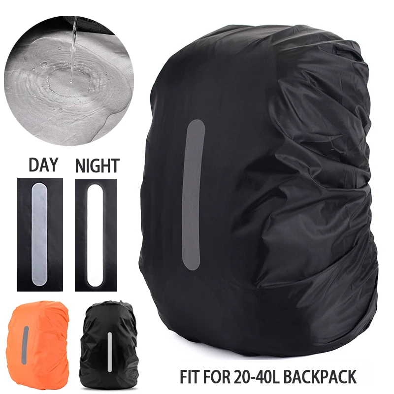 Waterproof Rain Cover for Backpack Reflective Rucksack Rain Cover for Bicycling/Hiking/Camping/Traveling/Outdoor Activities