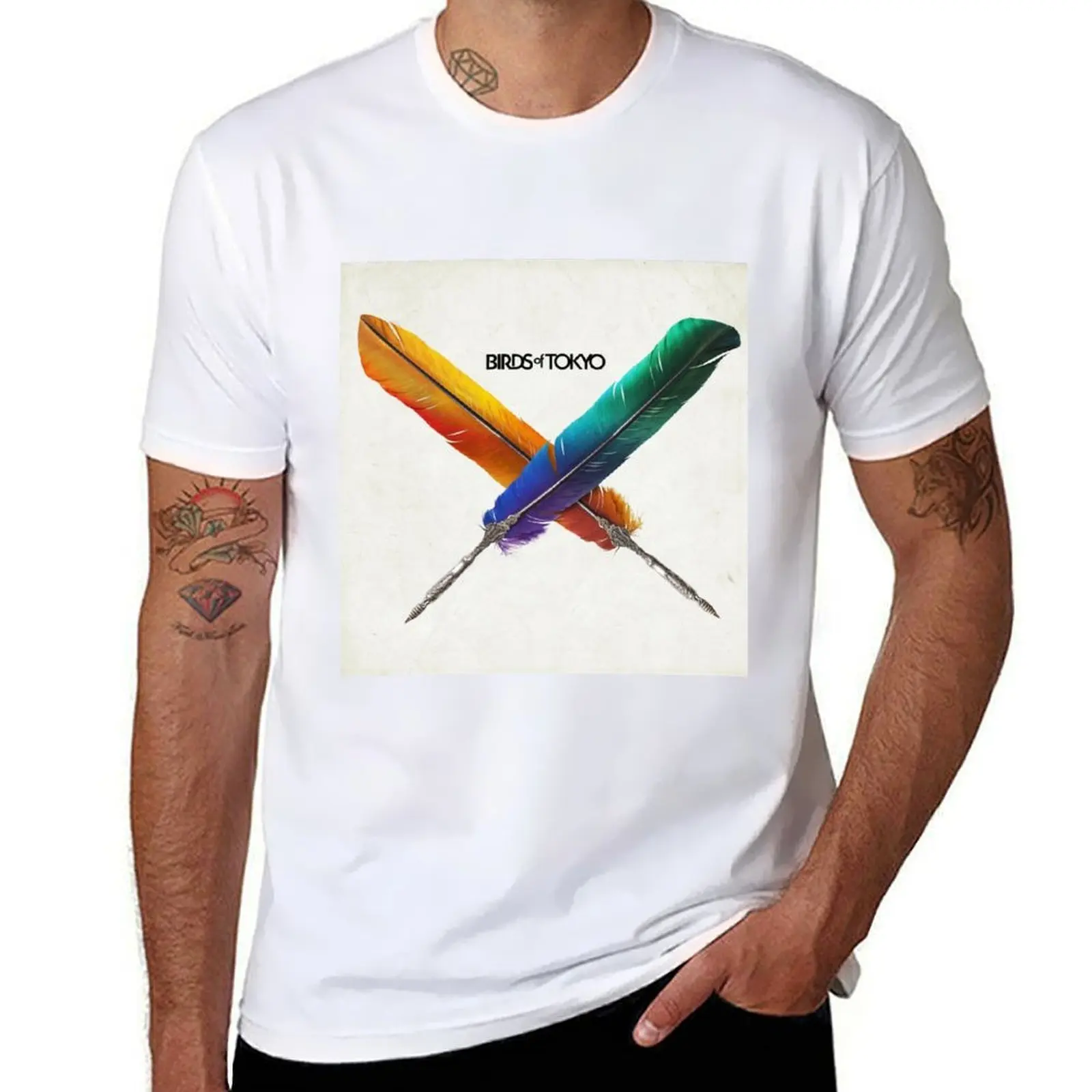 

Birds of Tokyo 2 sphinxx human design T-Shirt black cotton t-shirt plain for man package t shirts for man graphic tees T-Shirt