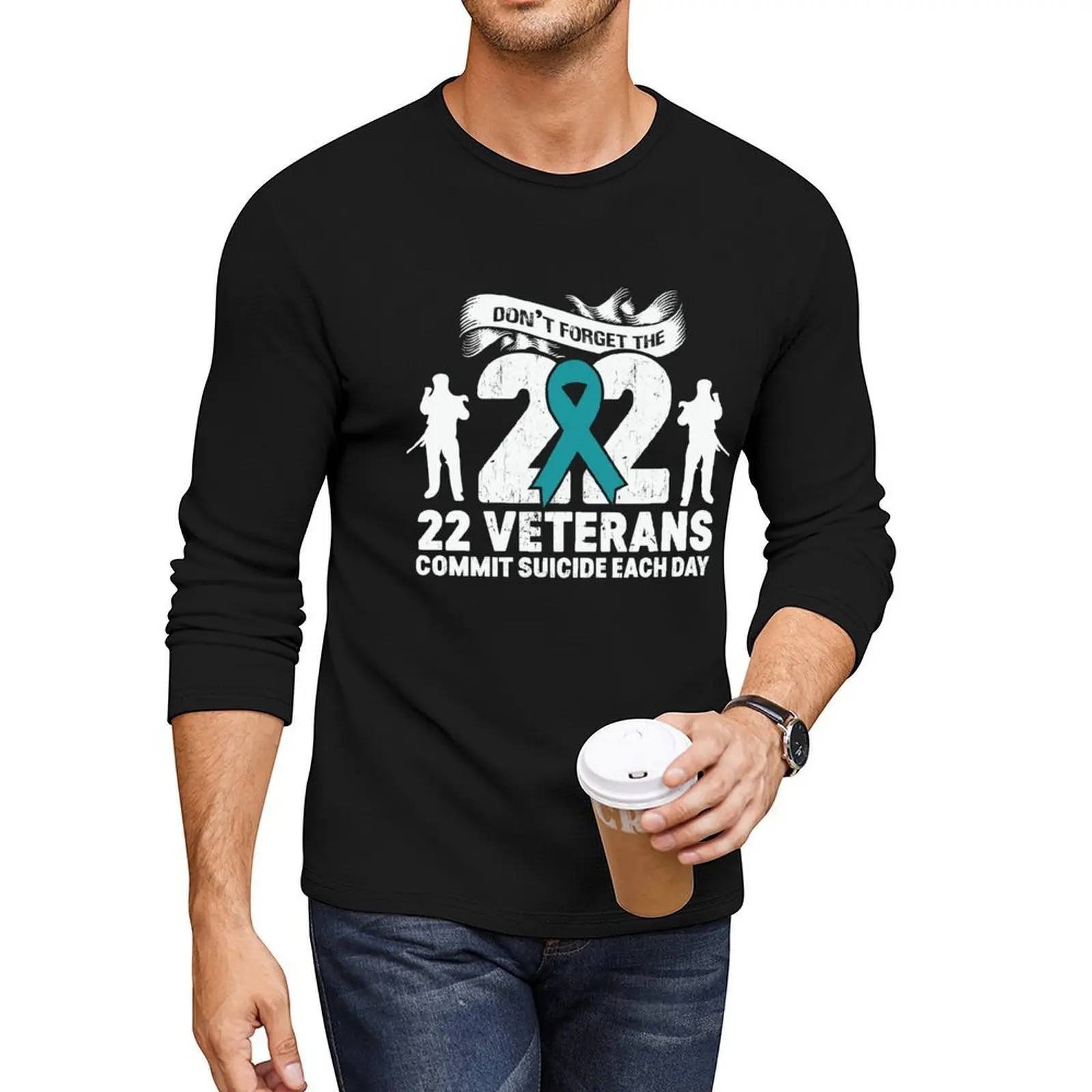 Veterans Suicide Awareness - PTSD Long T-Shirt cute clothes vintage t shirt funny t shirt men clothings