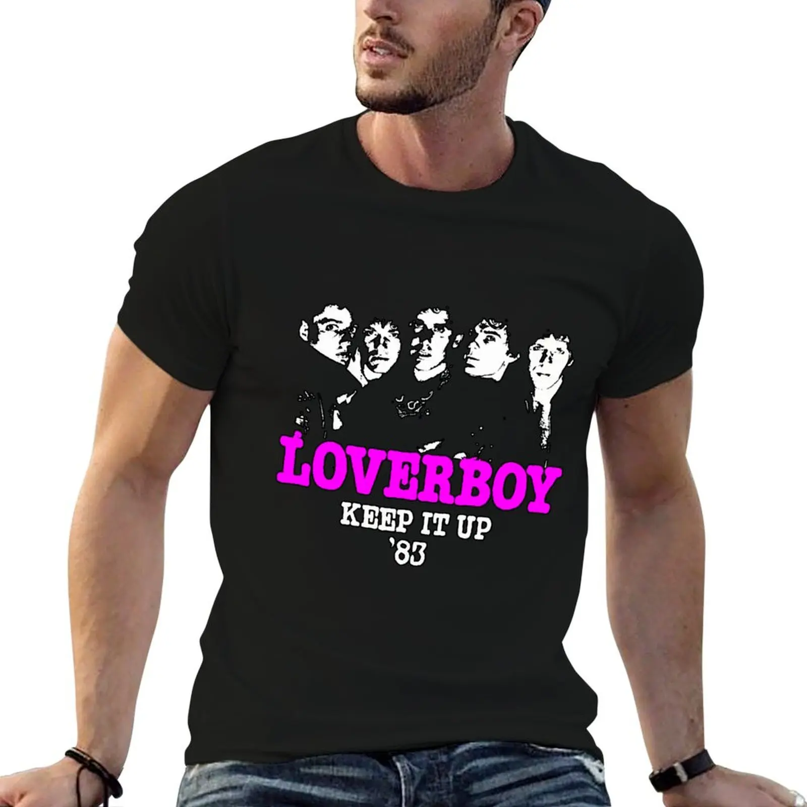 

loverboy keep it up 83 T-Shirt t shirts with prints g man t shirts for men man t shirt summer T-shirt