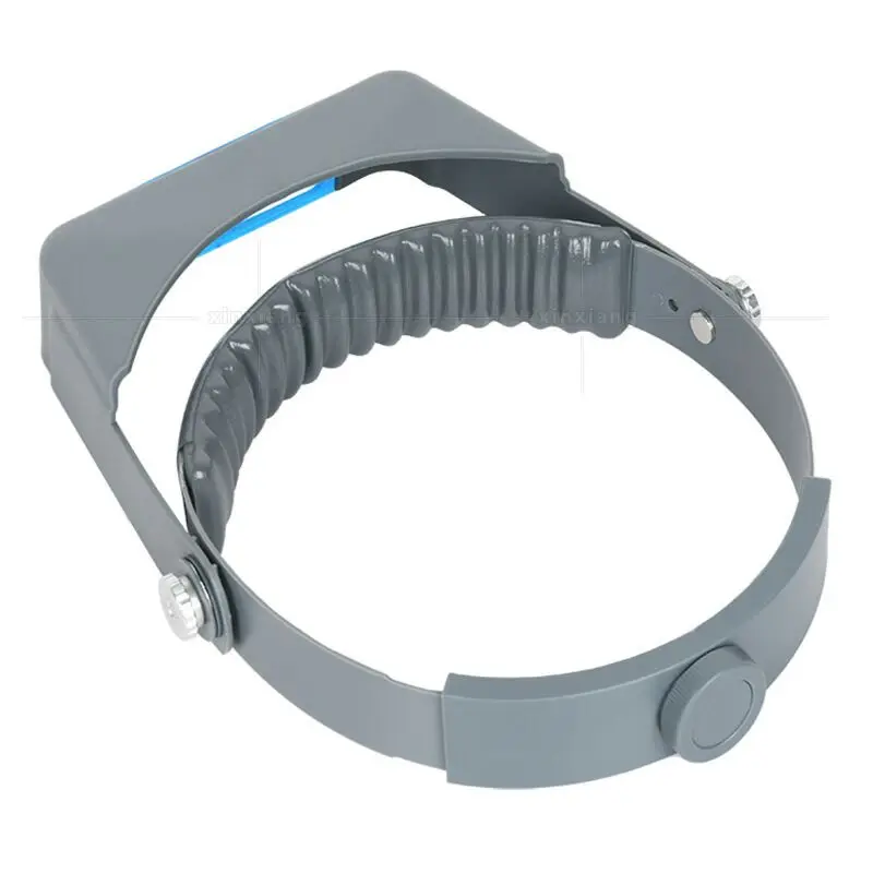 MG81007-B Head Band Magnifier Visor 1.5X/2X/2.5X/3.5X  4 Real Glass Optical Lens Plate, Handsfree Magnifying Glass Visor