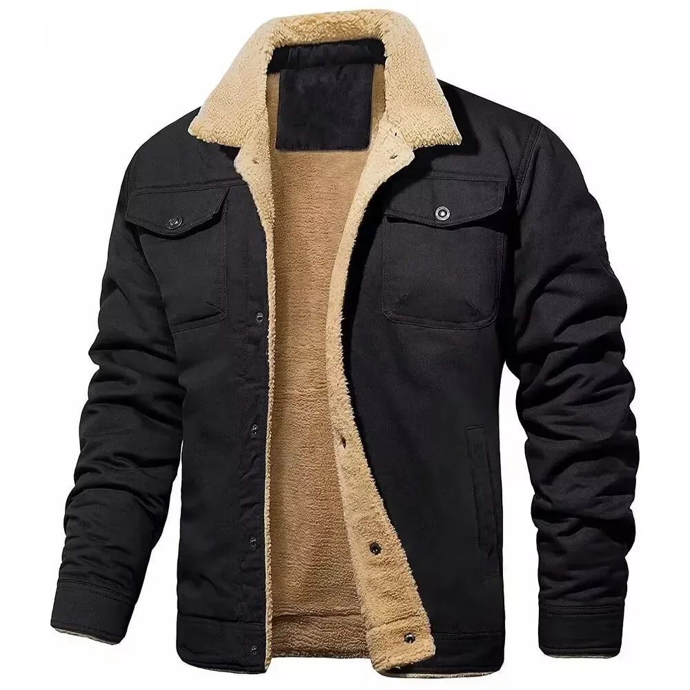 Giacca autunnale moda uomo Capispalla resistente alle alte temperature Manica lunga Risvolto urbano alla moda Casual per giacca