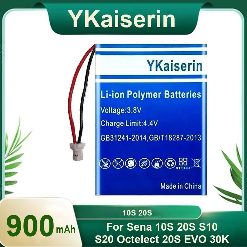 For Sena 10S 20S S10 S20 Evo 30K High Quality Bluetooth Communication Device Battery Strong Compatibility 900Mah