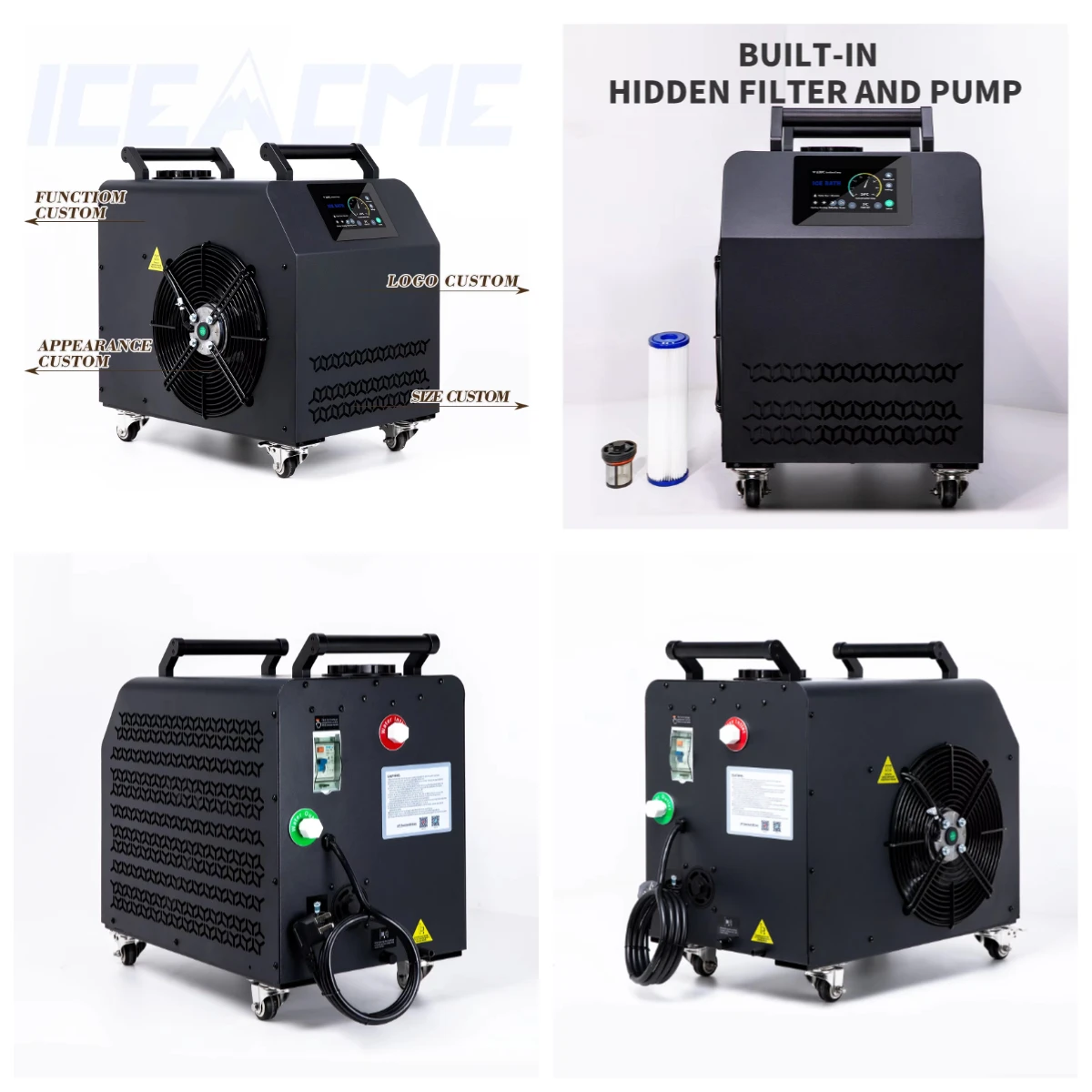 Afbeelding 3: 0.8P Watergekoelde IJsbad Chiller met Afstandsbediening, Filter & R410A Compressor