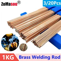 Eletrodo de cobre Soldagem Latão Rod, Solda De Fósforo, Não Há Necessidade de Pó De Solda Hastes, Ferramentas, 1kg, 3 Pcs, 5 Pcs, 10 Pcs, 20Pcs