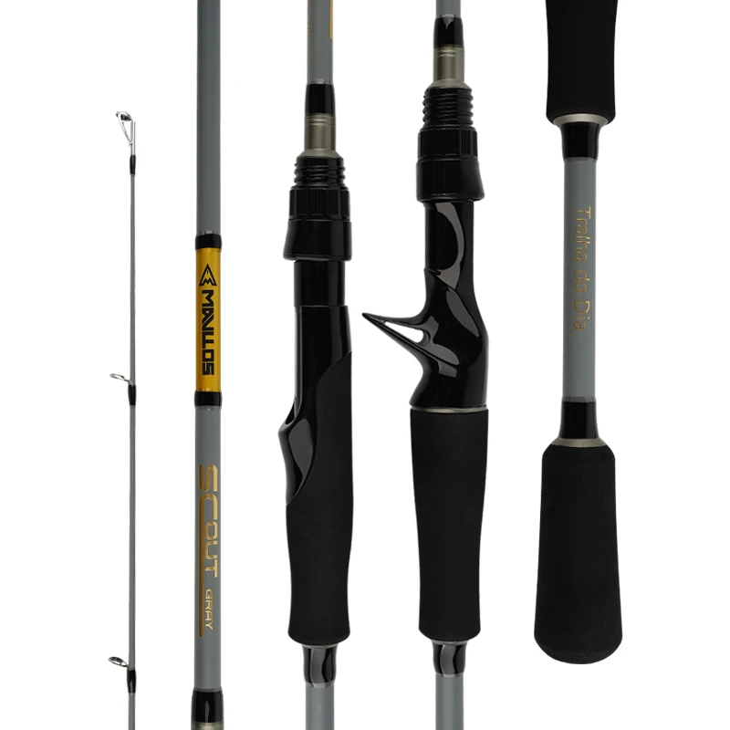 Mavllos Scout Bass Spinning Vara de pesca Moderada Linha de ação rápida 7-17lb 1.8M Vara de pesca, Isca 5-22g Vara de fundição leve