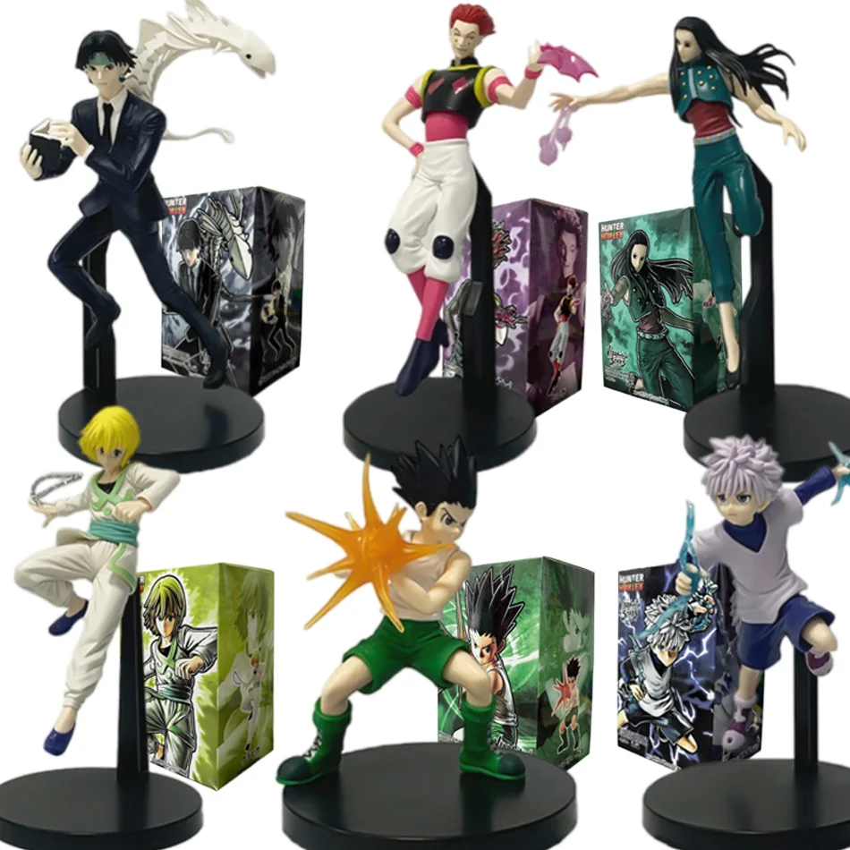 Hunter X Hunter Anime-Figur - PVC-Modell Sammlerstück Ornament Spielzeugpuppe Killua Zoldyck Gon Chrollo Lucilfer Geschenke Auf Lager Bestseller
