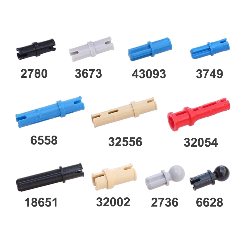 2780 3673 43093 32556 Connector Axle Pin 6558 18651 MOC Bulk Parts Kit Assembly Bricks DIY Building Component Bulk Series Units