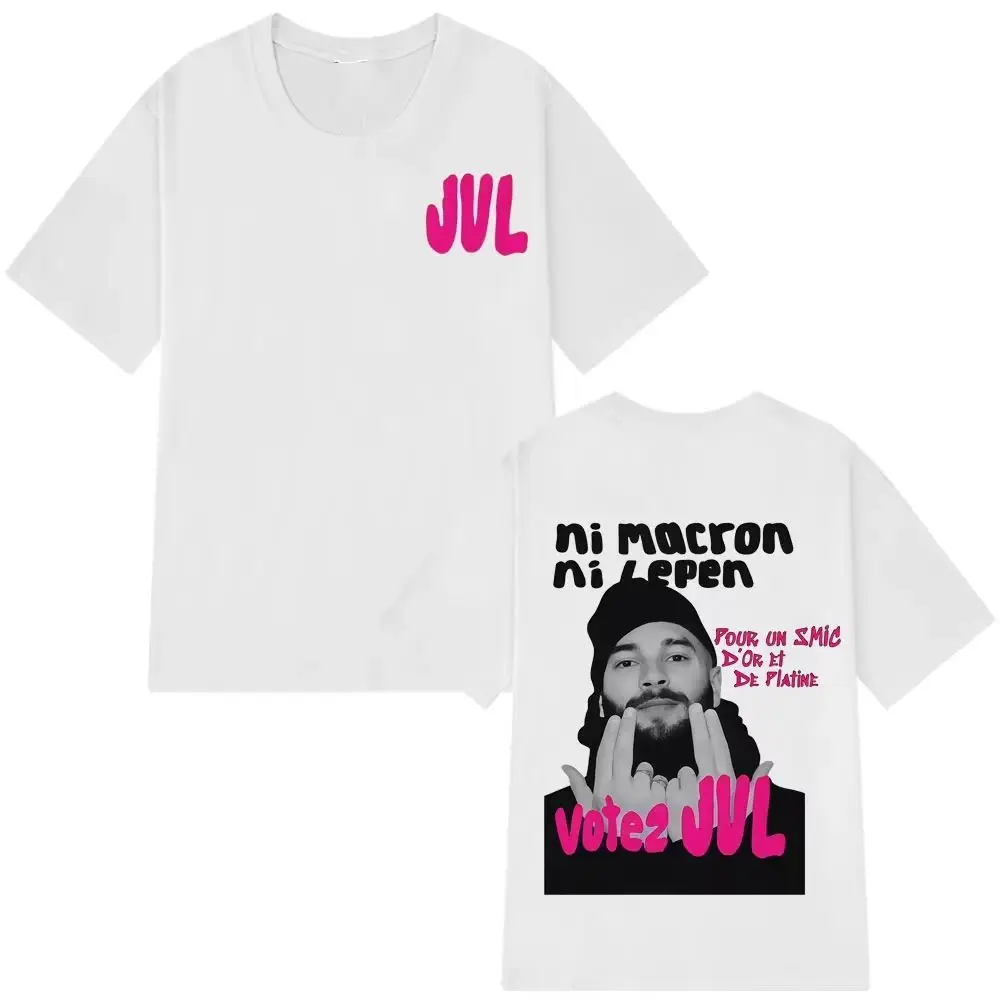 Y2k Hip-hop T-shirt 2026 French Rapper JUL Graphics Print T-shirts Casual Fashion Harajuku Kawaii T-shirt Women's Y2K Clothing