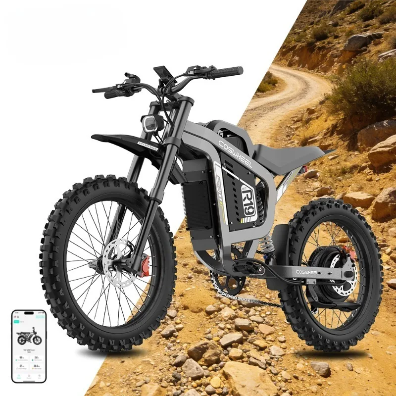 Custom R19 Adult Fat Tires 72V Fast Adult Ebike Electric Cruiser Bike