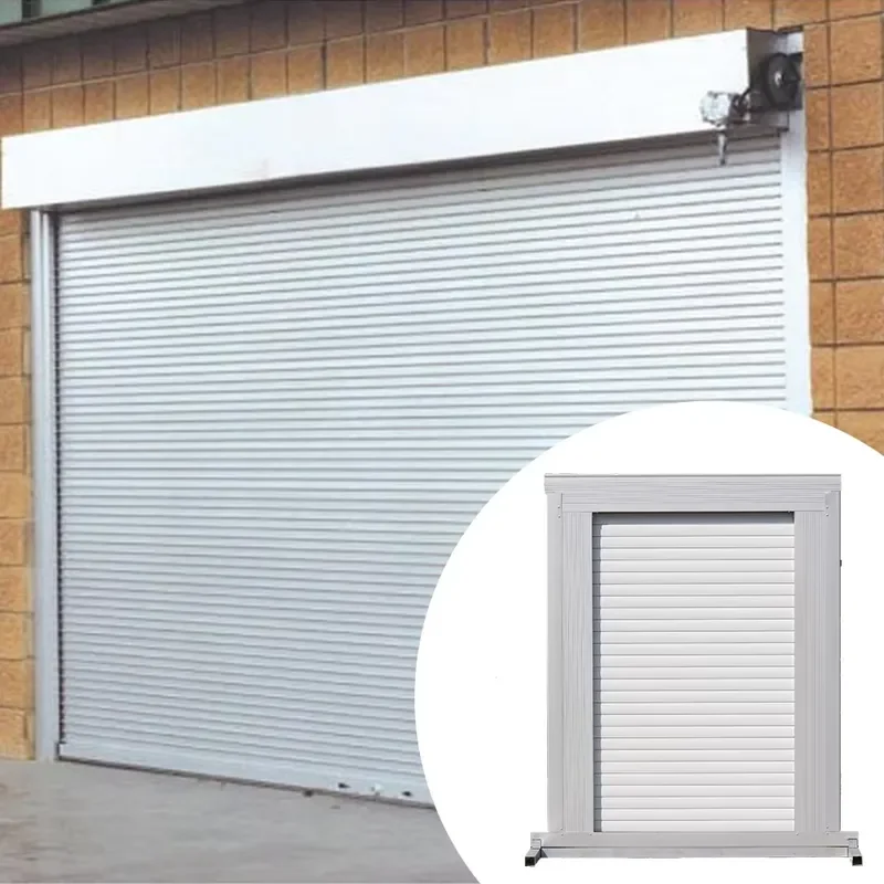 Modern Aluminum Alloy Garage OEM Size Color Custom Roller Shutter Fire Prevention Electric Side Opening for Industrial School
