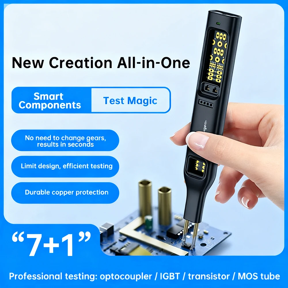 Multifunctional Optocoupler Tester Handheld Integrated Circuit Tester IC Transistor Meter Diode Triode Circuit Chips Detector