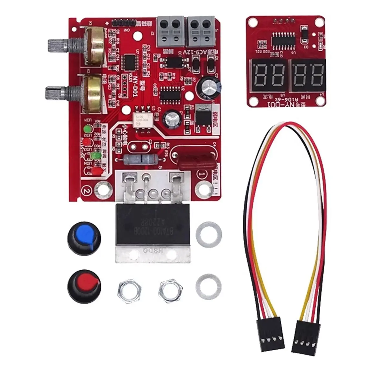 Promotion -D01 Control Board 100A Spot Welding Machine Control Board Welder Panel Adjust Time Current Digital Display