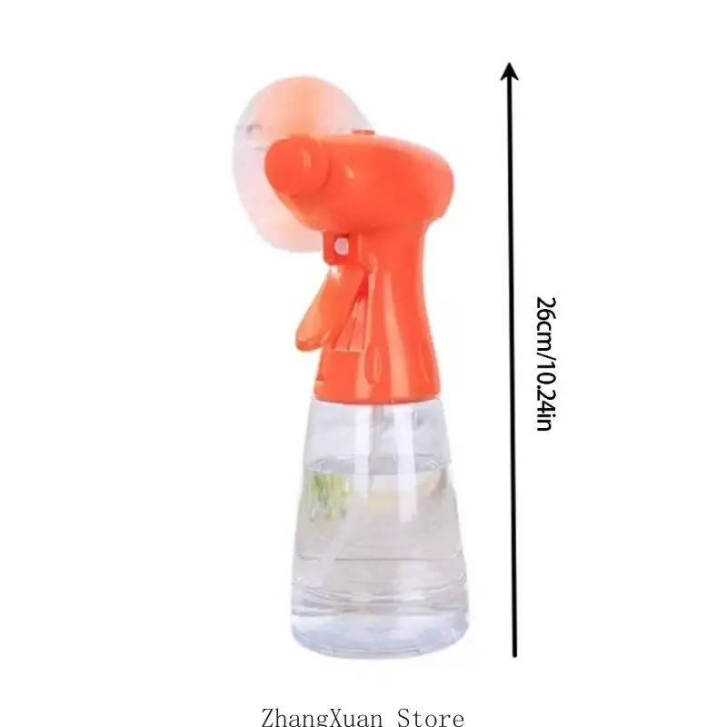 4Pcs Handkurbel Sprayer Lüfter Tragbare Handheld Nebel Lüfter für Kinder Erwachsene Outdoor Radfahren Camping 3XUF – Detail 6