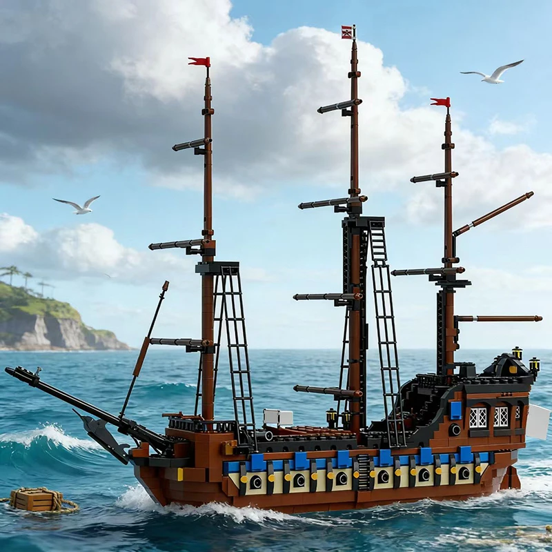 3192 PCS Vessel Bricks FlagshipREMASTERED MOC Customize Modular Building Block Kids Creative Design DIY Boys Toy Christmas Gift