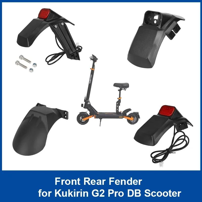 

Scooter Front Rear Fender Bracket for Kukirin G2 Pro DB E-Scooter Splash-proof Mudguard with License Plate Repair Replce Parts