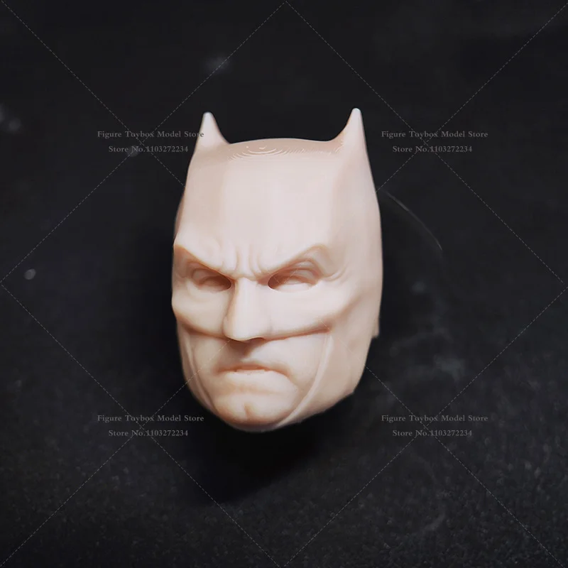 HL1731 HL1730 1/12 Batman Weiß Modell Kopf Sculpt Dark Hero Justice League Unbemaltes Spielzeug Für 6" ML Shf Mezco Mcfarlane Körper