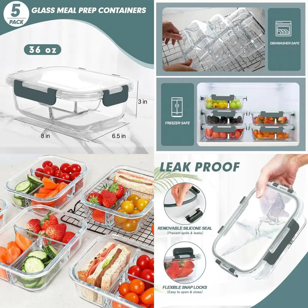 5-Piece 36 Oz Glass…