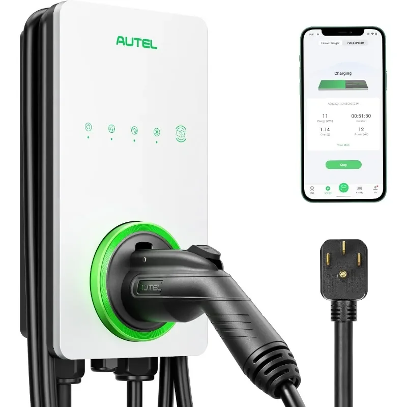 Station de recharge rapide pour véhicule électrique, chargeur 2 EV, câble flexible de 25 pieds, intérieur et extérieur, jusqu'à 40A, 240V