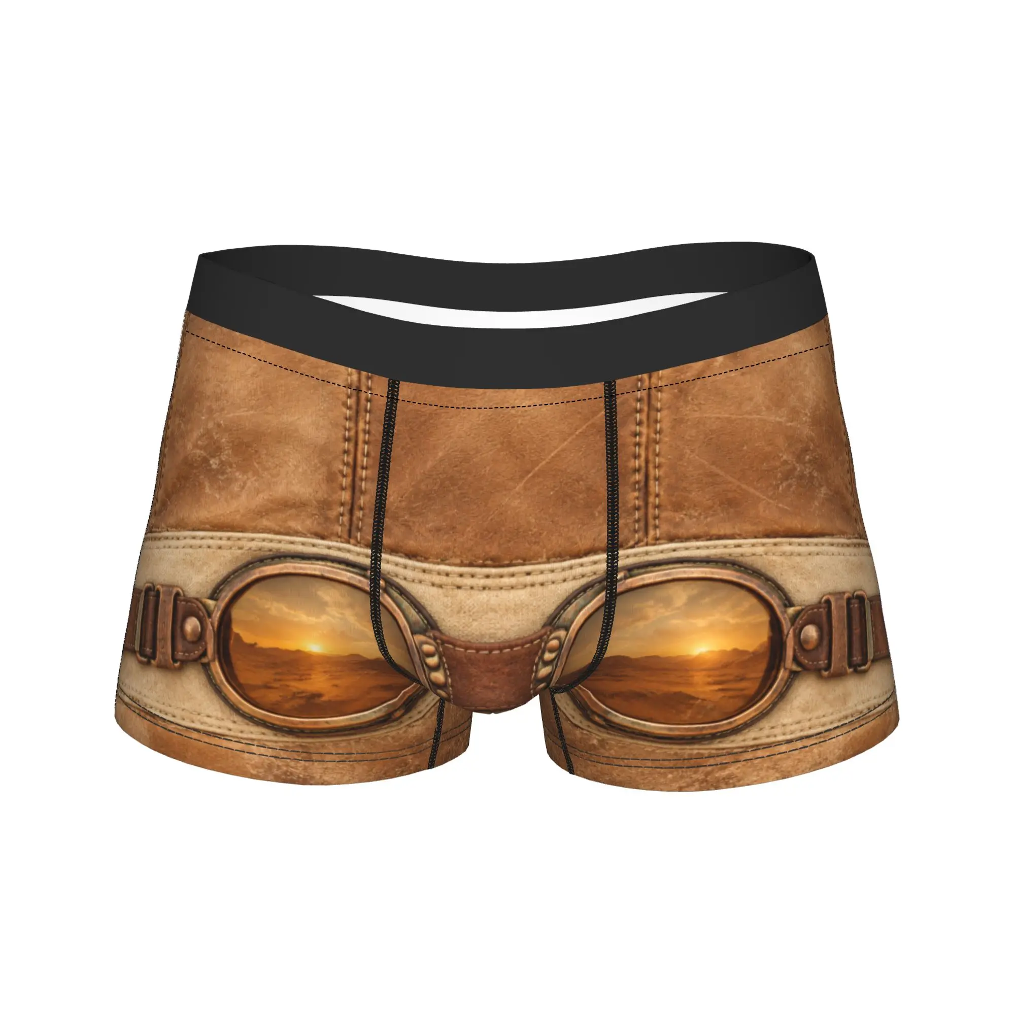 Desert Sky Rally Pilot Boxers Novelty Underwear Boxer Briefs Gag Gift For Men