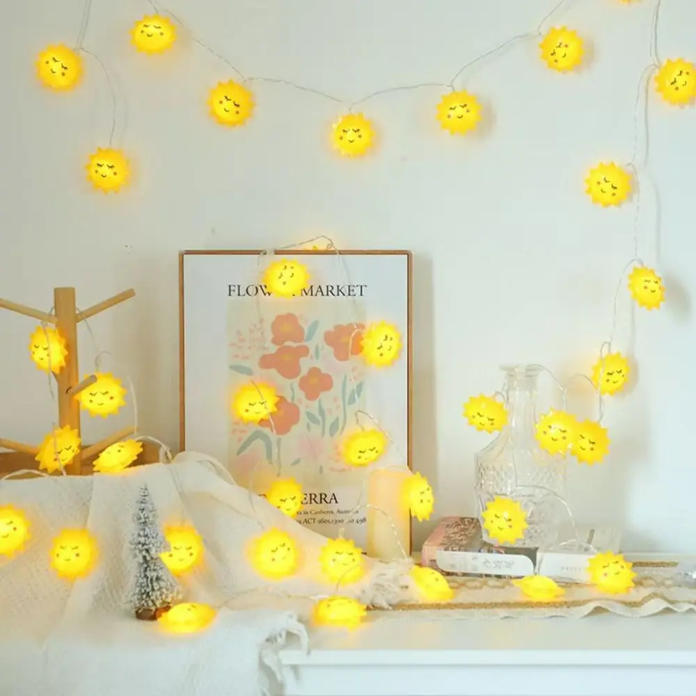 مشرق بطارية تعمل عباد الشمس فانوس سلسلة آمنة 3m 20 أضواء مصباح سلسلة لطيف المحمولة Led أضواء التخييم