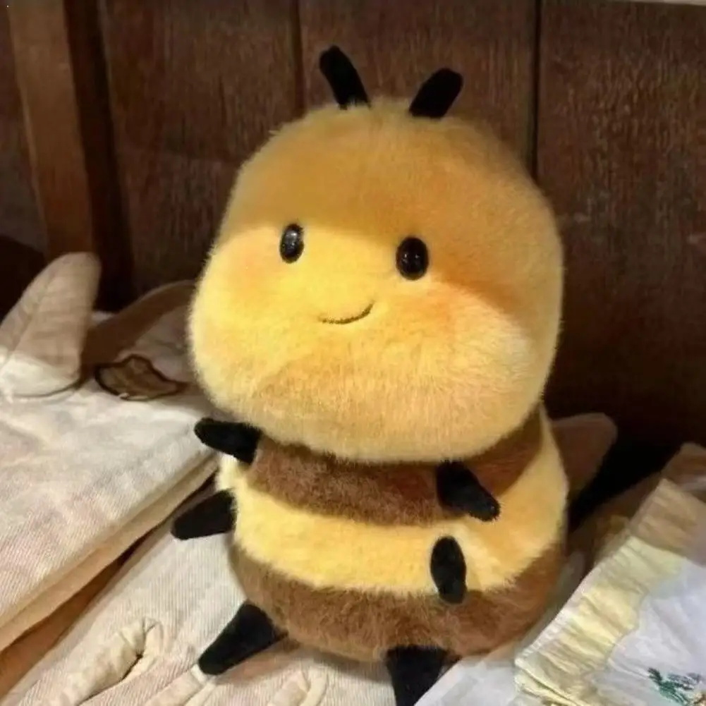 Cute Bumblebee Ladybug  Bee Plush Toy Soft Stuffed Animal Doll Home Decor Gift Honey Bee Stuffed Insect Toys Kawaii Doll