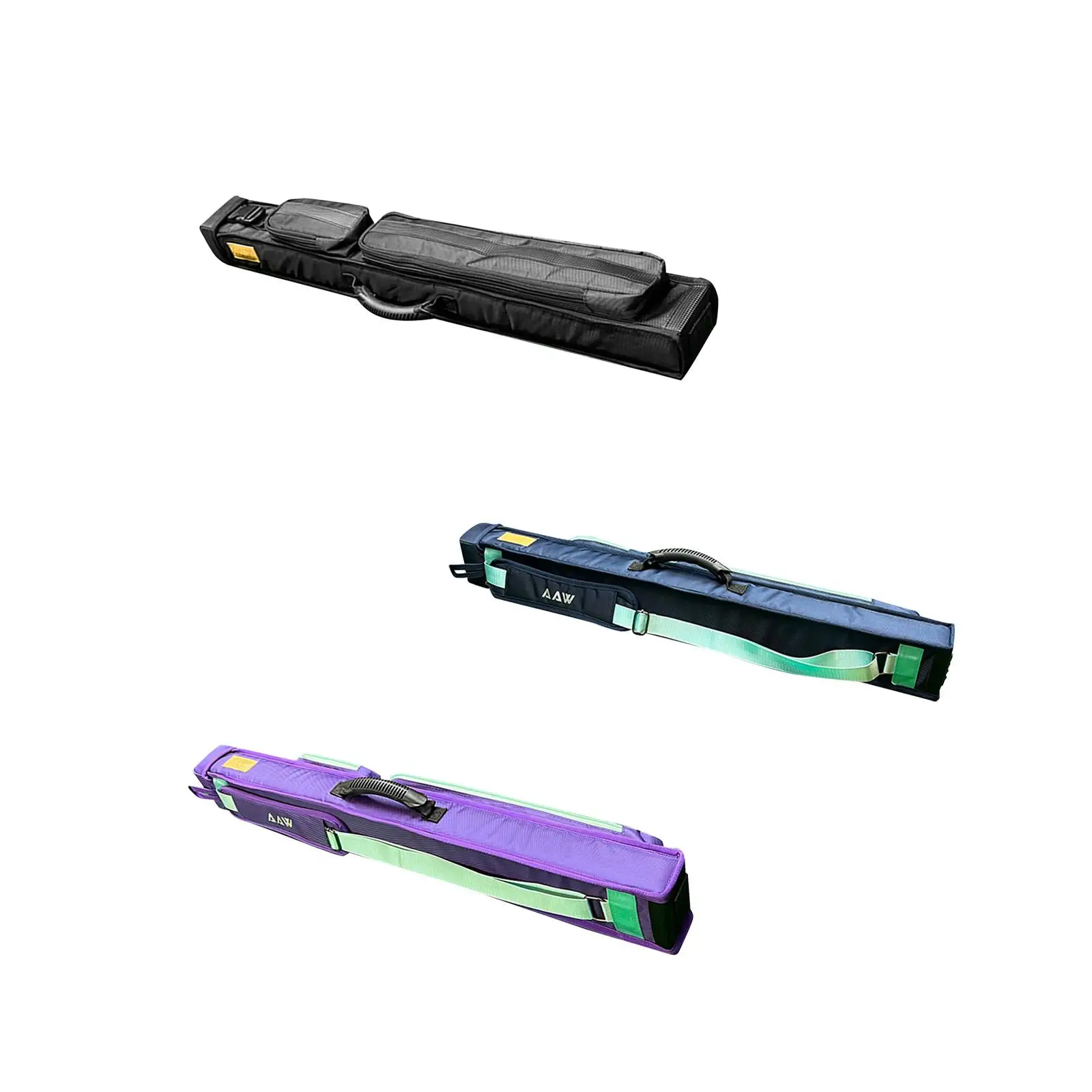 

Сумка для кия с пятью отверстиями, сумка для снукера на молнии с боковыми карманами и плечом