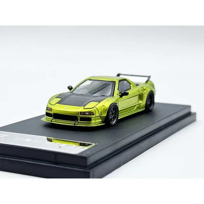 In Voorraad Ster 1:64 LBWK NSX NA1 Carbon Kap Transparant Groen Nul Diecast Diorama Auto Model Speelgoed