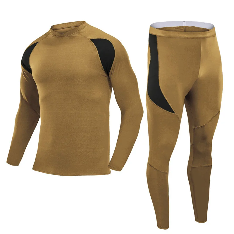 Esdy Outdoor Thermal Underwear Suit Men Quick Dry Anti-microbial Stretch Men's Trekking Camping Climbing Sports Warm