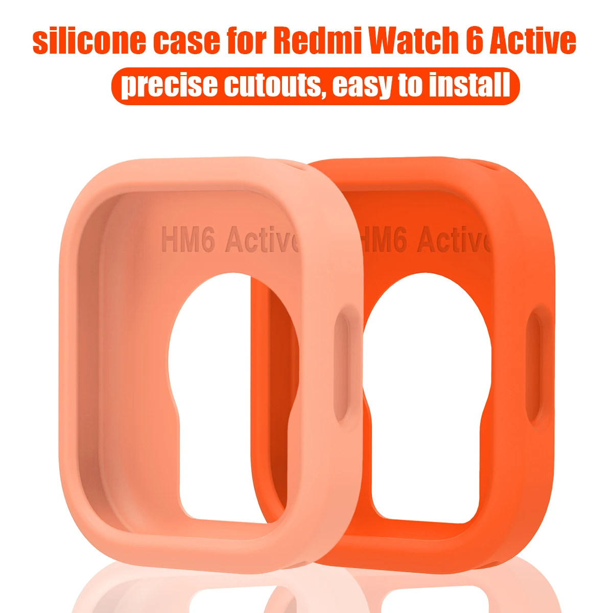 Soft Silicone Cases for Redmi Watch 6 Active Women Men Protector Bumper Cover for Redmi Watch 6Active Candy Color Accessories