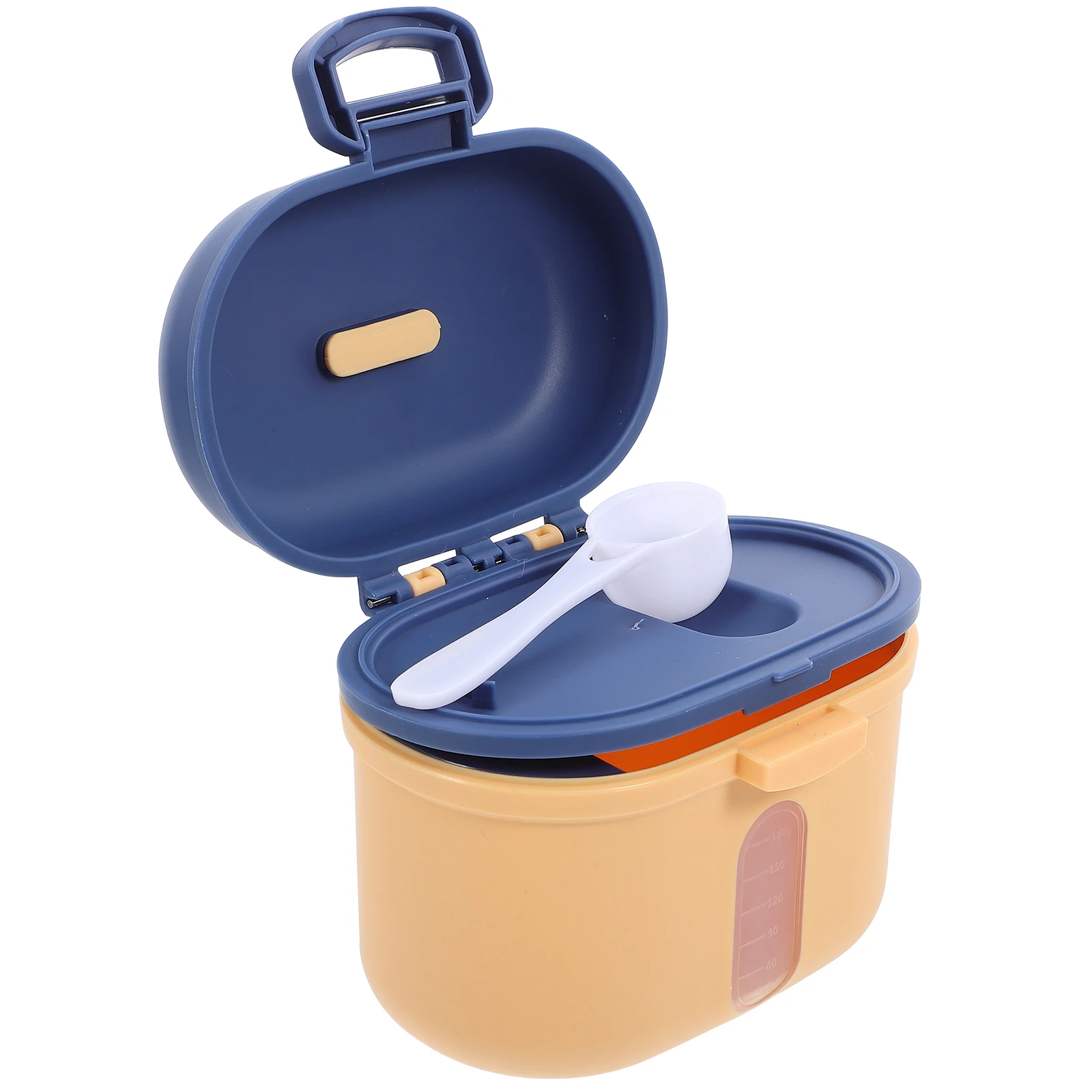 

Portable Storage Box Yellow Small Travel Formula Container Reusable Leak Proof Milk Powder Dispenser High Capacity
