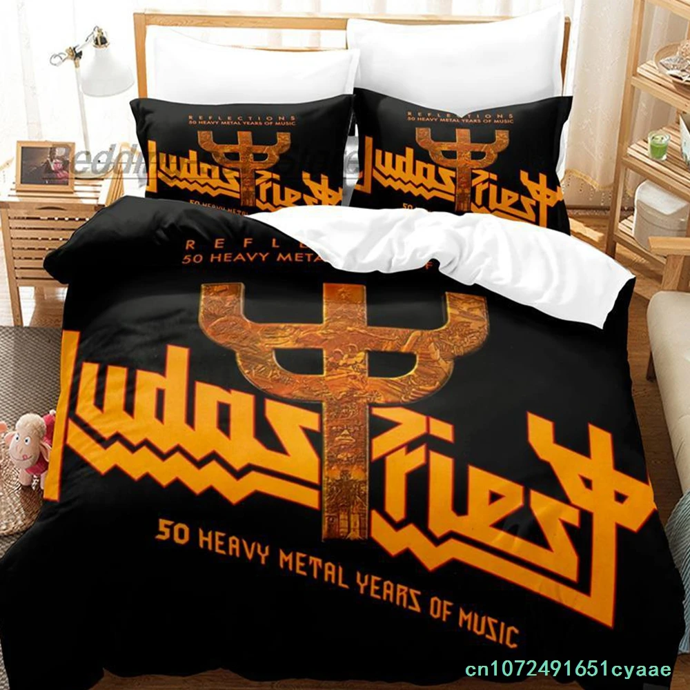 Judas Priest Bedding Set Single Twin Full Queen King Size Bed Set Aldult Kid Bedroom Duvetcover Sets 3D Print Bed Sheet Set