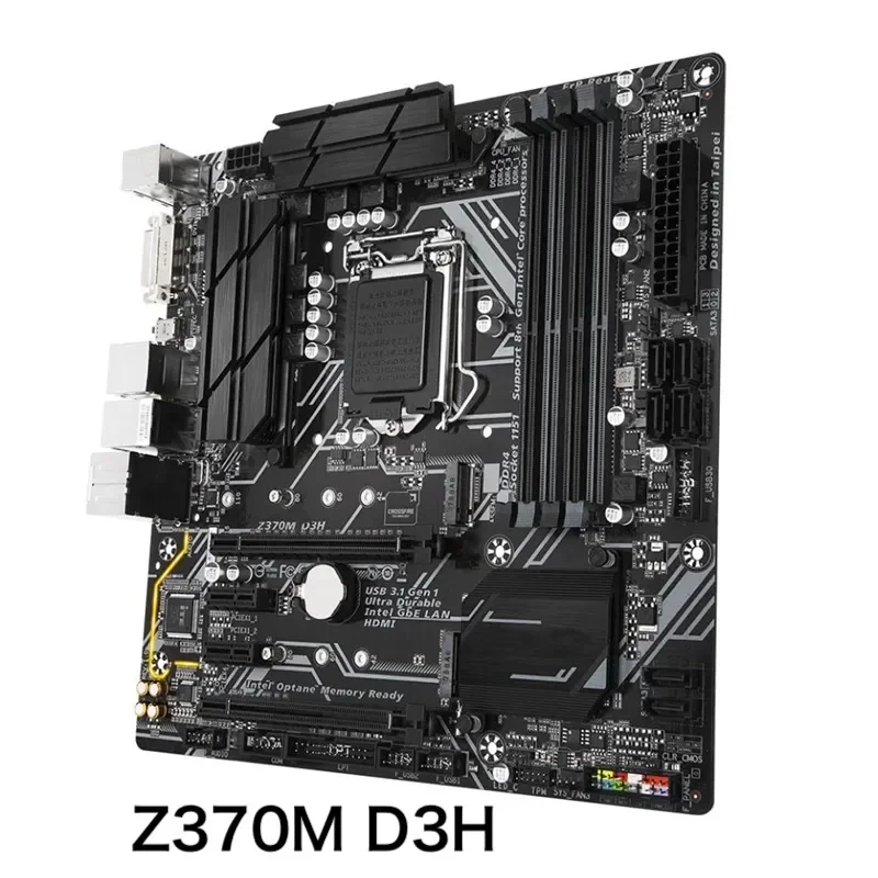 สําหรับ Gigabyte Z370M D3H เมนบอร์ดเดสก์ท็อป 64GB LGA 1151 DDR4 Micro ATX Z370 Mainboard 100% ทดสอบ OK ทํางานอย่างเต็มที่จัดส่งฟรี