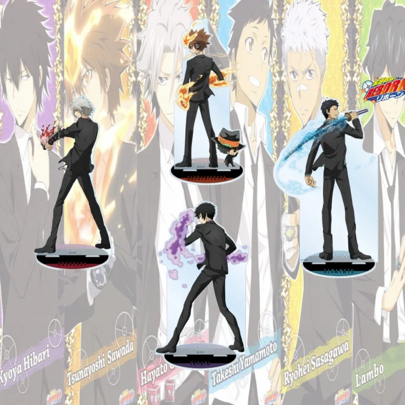 Katekyo Hitman Reborn! Figura de acrílico de ANIME Reborn Tsunayoshi Sawada, soporte para figuras, regalo para amigos, festivales, llavero