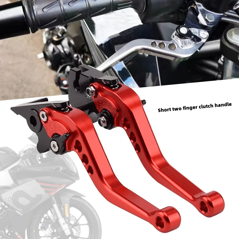 Universal Motorcycle Clutch Brake Handle Alloy CNC Modified Horn Adjustable Hand Lever For BMW Honda Suzuki Motor Accessories