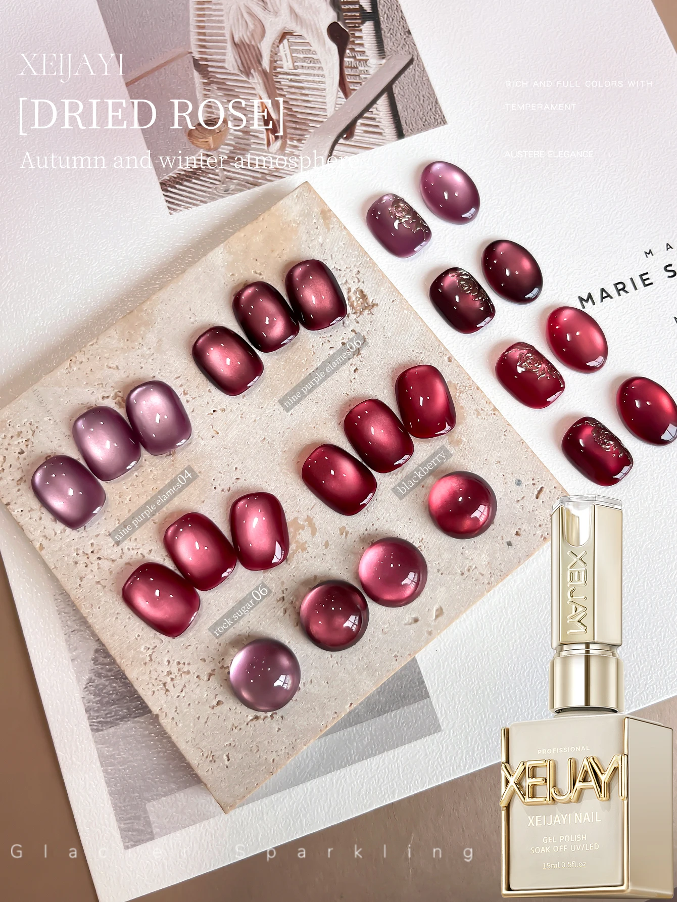 

XEIJAYI 4-цветный набор гель-лаков для ногтей, УФ-светодиодный замачивающий гель для ногтей, полупостоянный, качественный гель для дизайна ногтей «сделай сам», подарок для женщин