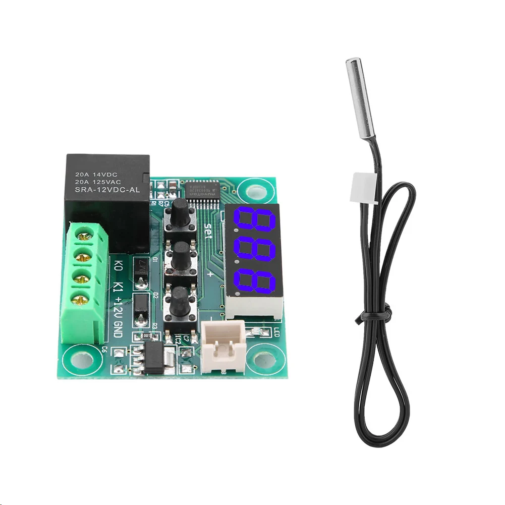 XH-W1209 Digital Temperature Controller With High Accuracy Thermostat Switch, DC 12V Relay Output, Waterproof Sensor Tools