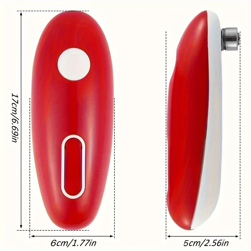 Elektryczny otwieracz do puszek za pomocą jednego przycisku automatyczny słoik butelka może otworzyć bateria maszyny ręczny otwieracz do ostrych