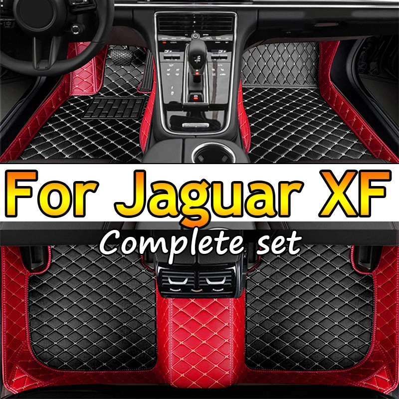 

Car Floor Mats For Jaguar XF X250 2008~2015 Carpet Rug Durable Leather Mat Auto Anti Dirty Pads Interior Parts Car Accessories