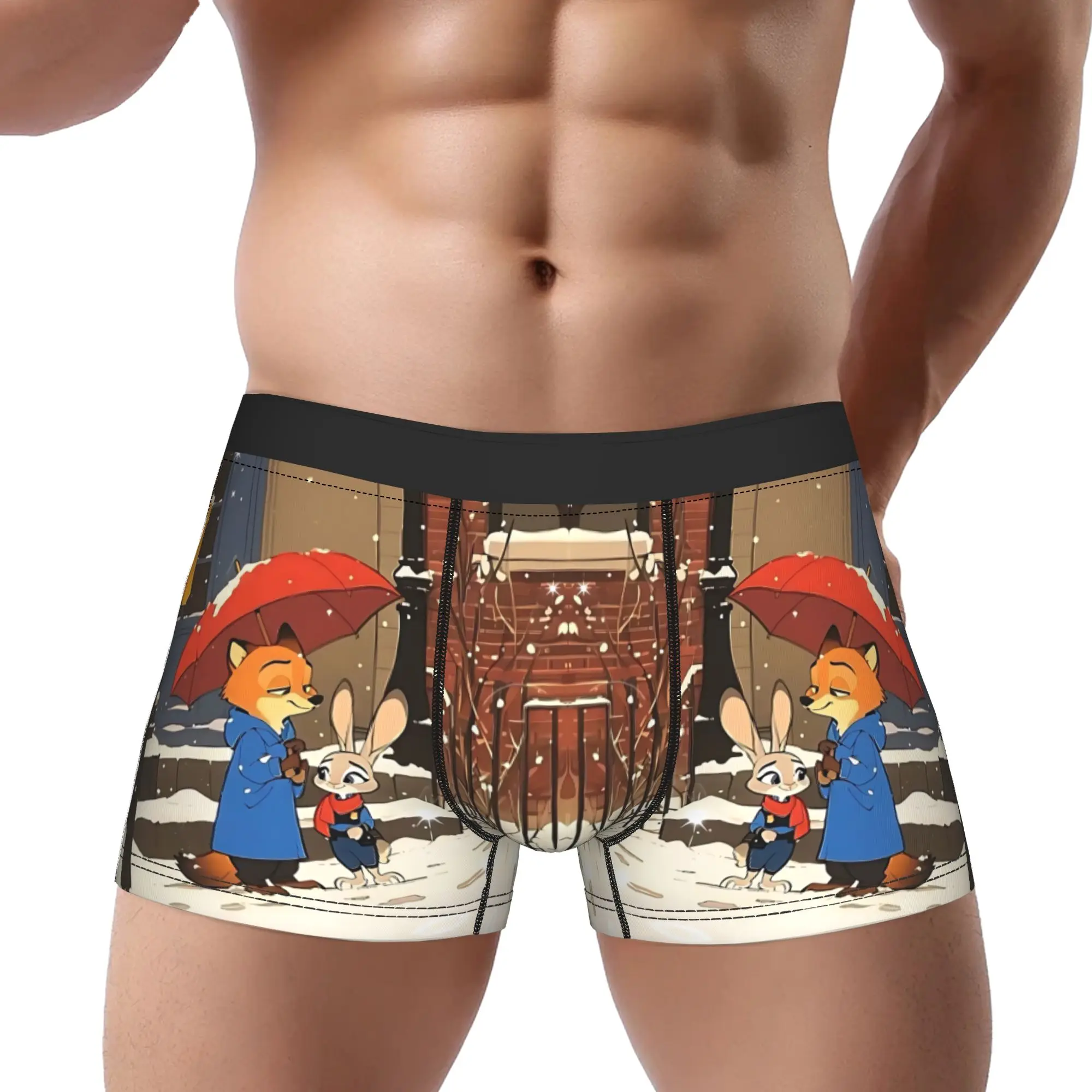 

Трусы-боксеры для взрослых 18+, Zootopia 2, дышащие трусики, мужское нижнее белье, удобные шорты, трусы-боксеры