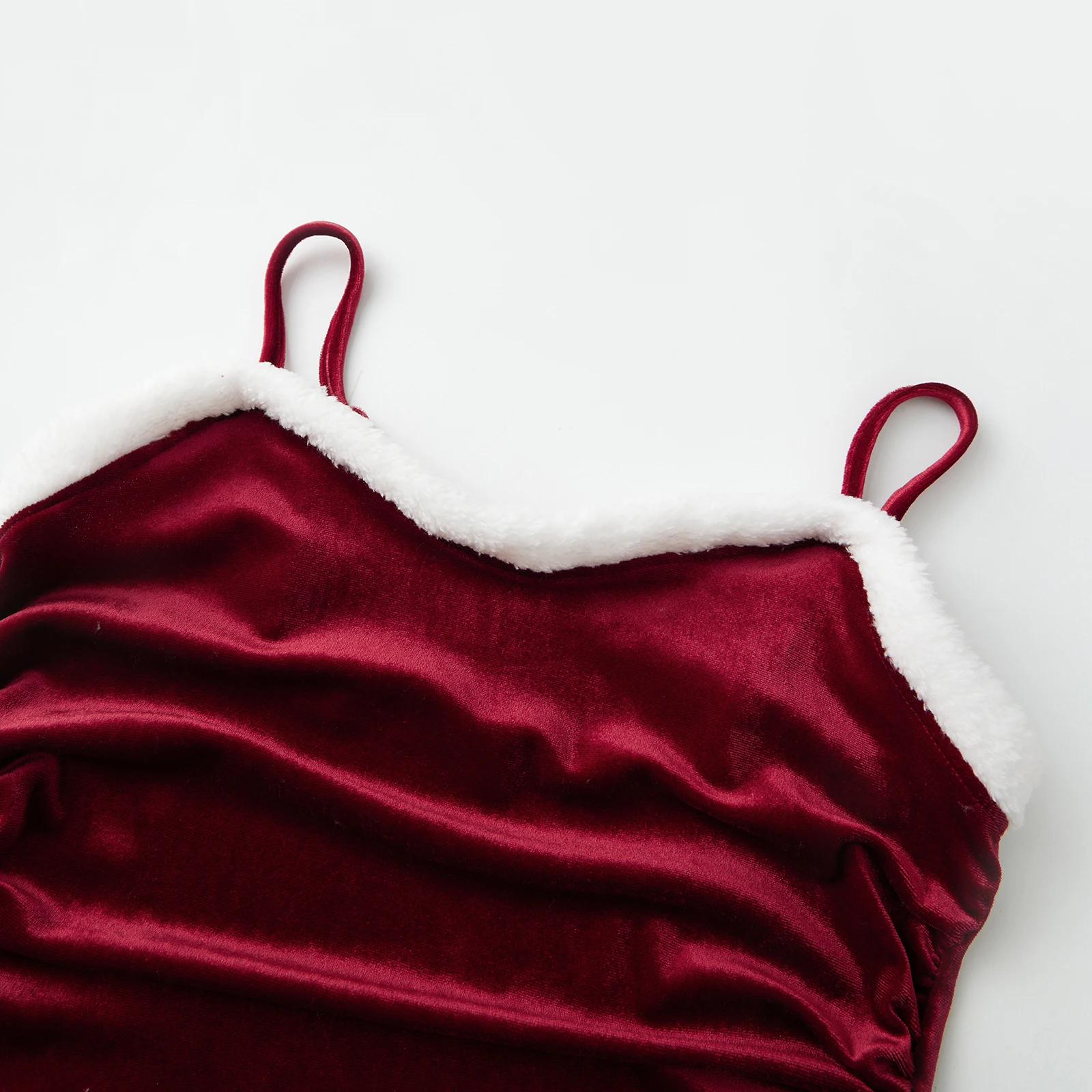 

Рождественский карнавальный костюм для взрослых, красные топы на бретельках без рукавов, узкие шорты, комплекты для тематической вечеринки