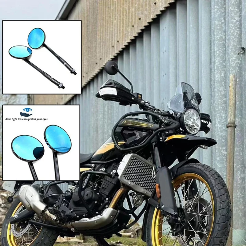 Motorcycle Rearview Mirror Adjustable Vintage Style Mirror For HIMALAYAN 450 Himalayan 452 2024 2025