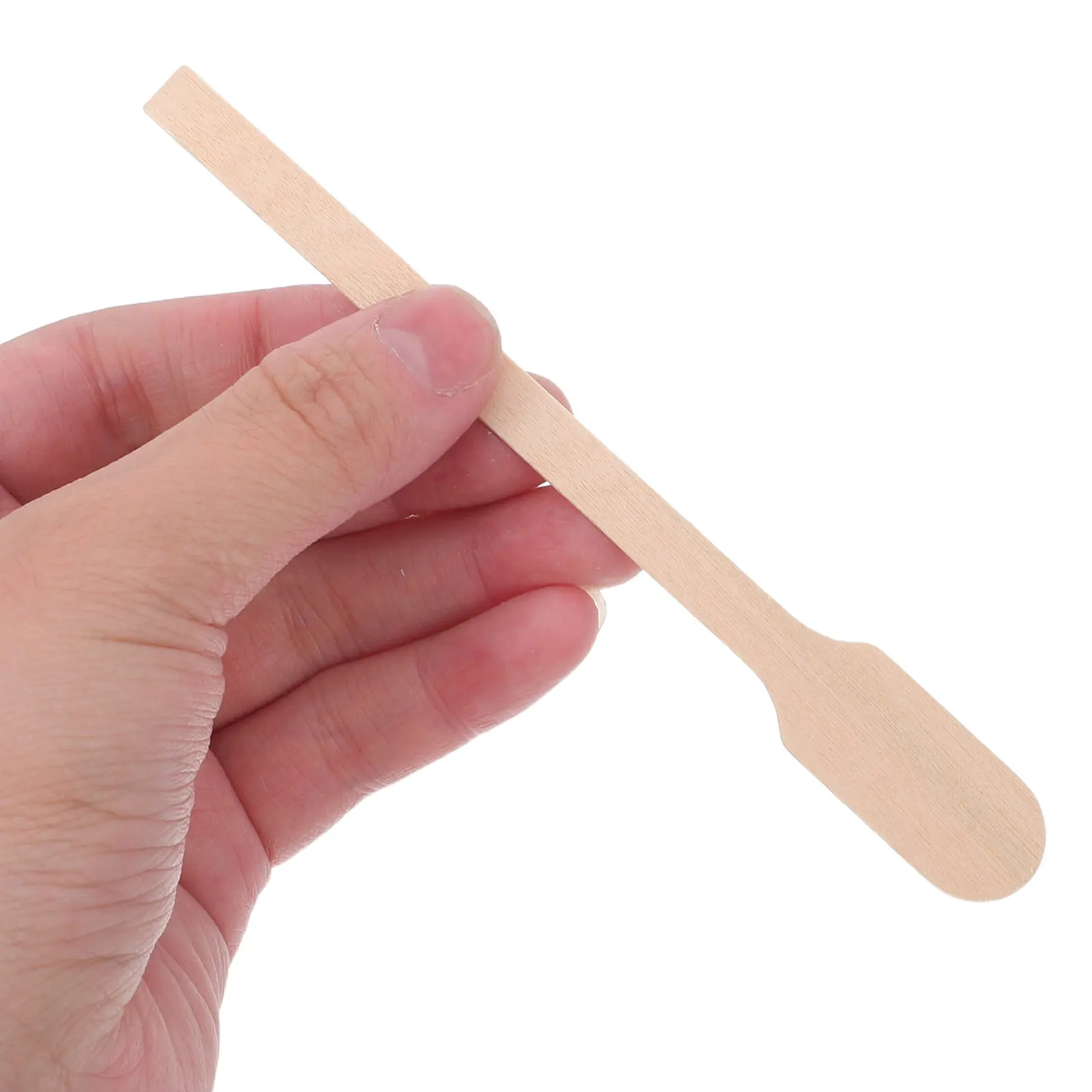 200Pcs Wooden Paint Stirring Sticks for Resin Epoxy Pigment Mixing Smooth Flat Grip Reusable Craft Art Studio Classroom DIY