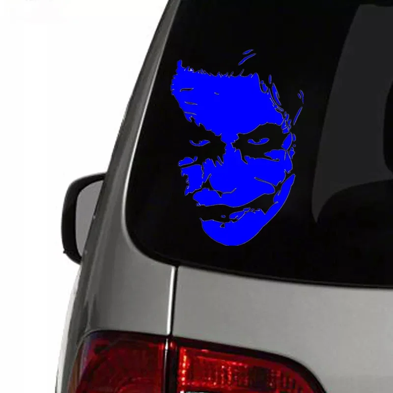 Scary Clown Face Sticker High Quality Car Window Decoration Personality PVC Waterproof Decal Color Can Be Customized, 22cm*15cm