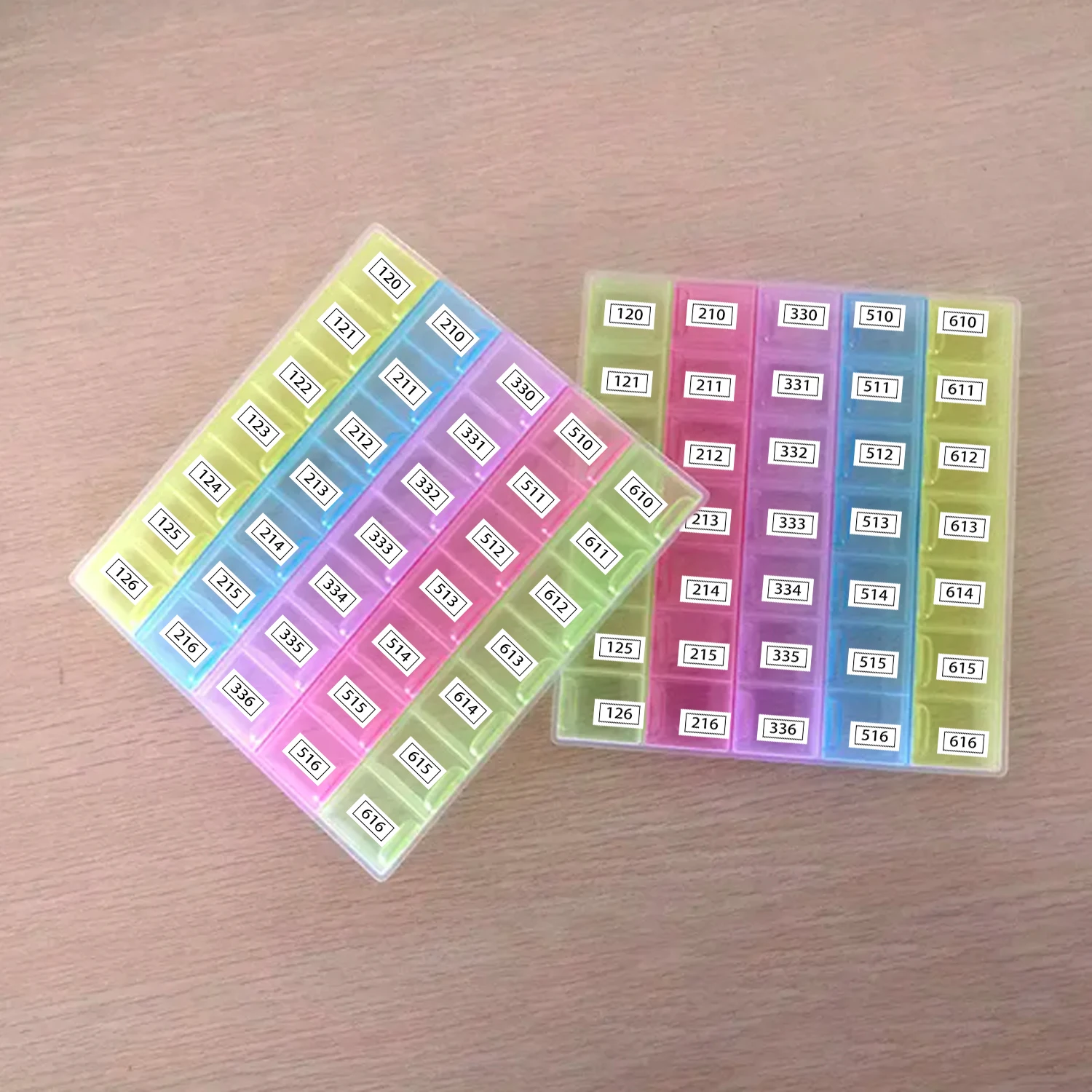 546pcs Color Number Stickers Kits Diamond Painting Labels for Diamond Painting Storage Box Diamond Containers Jars Stickers