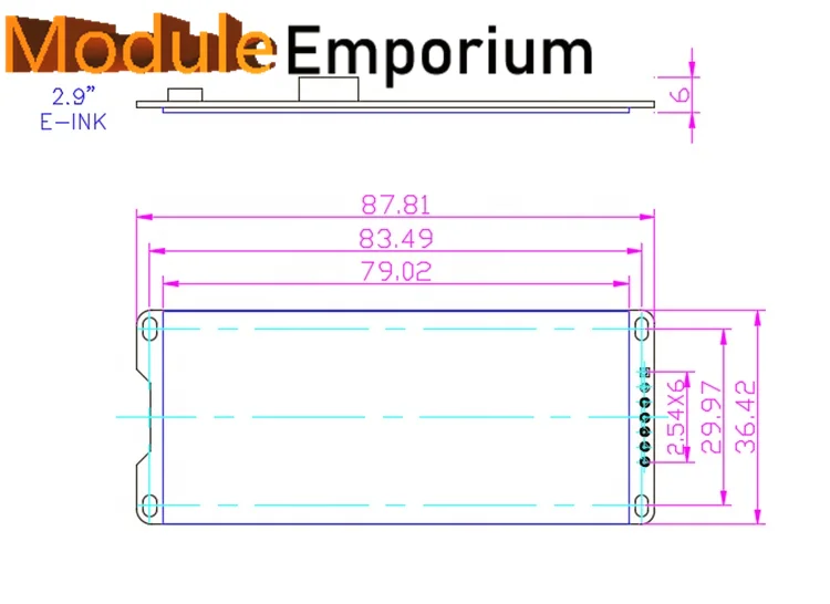 Imagem -05 - Módulo Preto e Branco do E-papel da Exposição do Eink Quente 3.3v 296x128 29